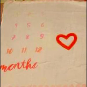 Milestone month blanket from Target